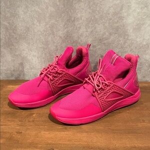 Aldo hot pink sneakers walking shoes size 9